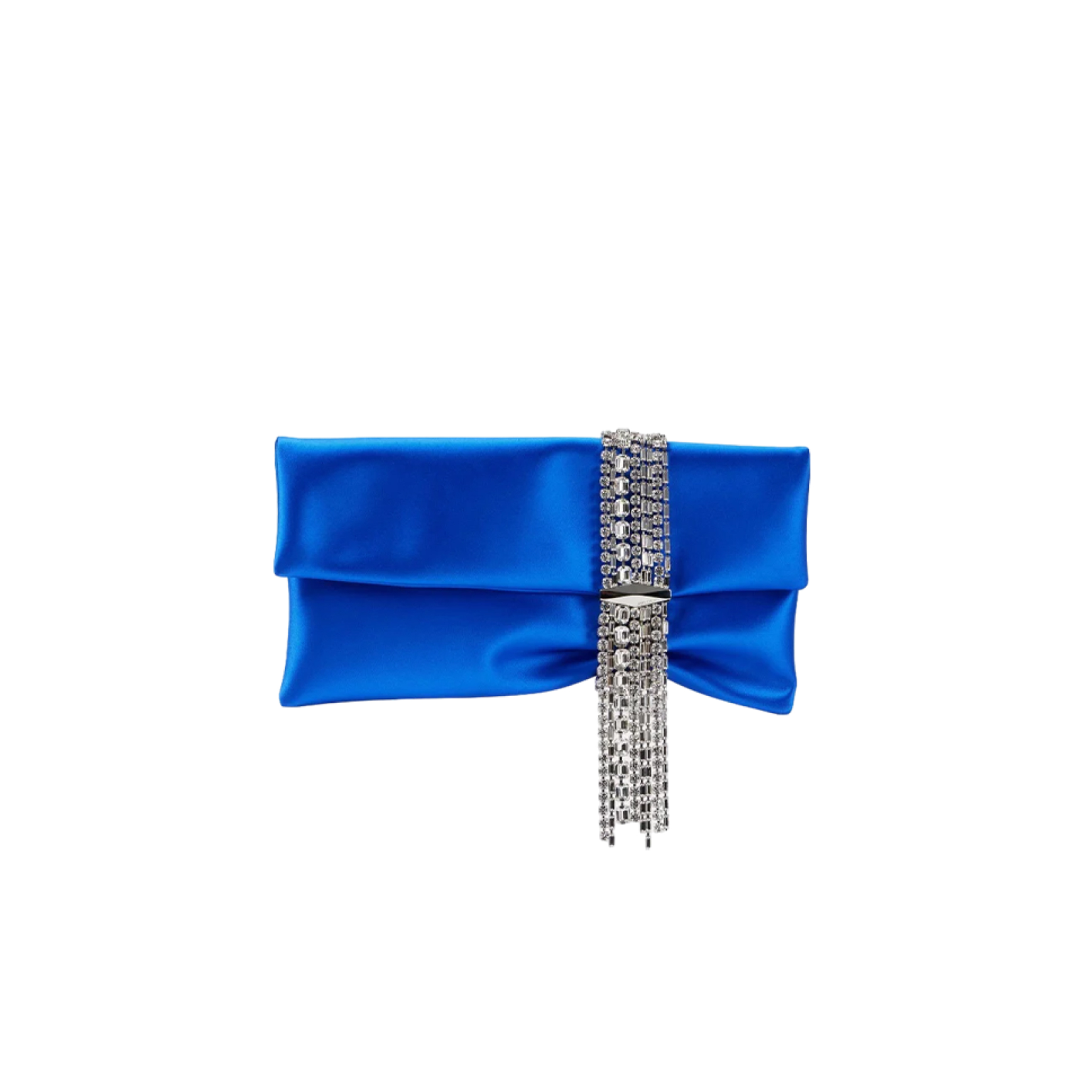 JIMMY CHOO ZANDRA EVENING BAG BY IN NAVY ZANDRADUR0C3537 (30*15.5*2.5cm)